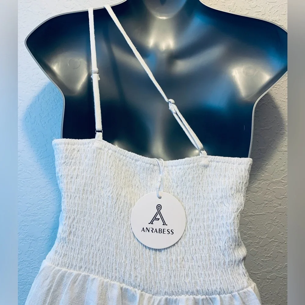 NWT One Shoulder white lined jumper size small New With Tags - Picture 4 of 11